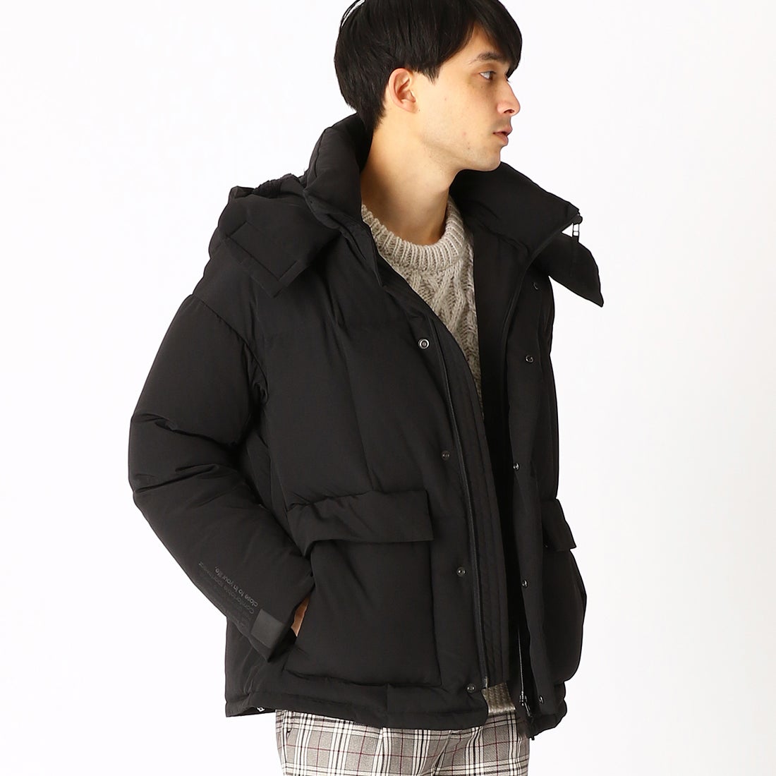 コムサイズム COMME CA ISM MIZUNOコラボ ダウンブルゾン （ブラック