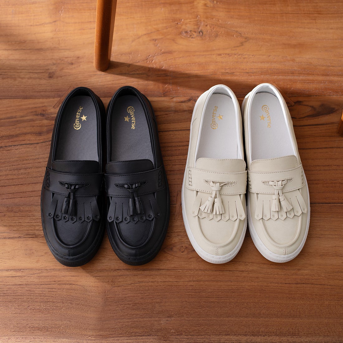 コンバース CONVERSE オールスター クップ ローファー （ブラック