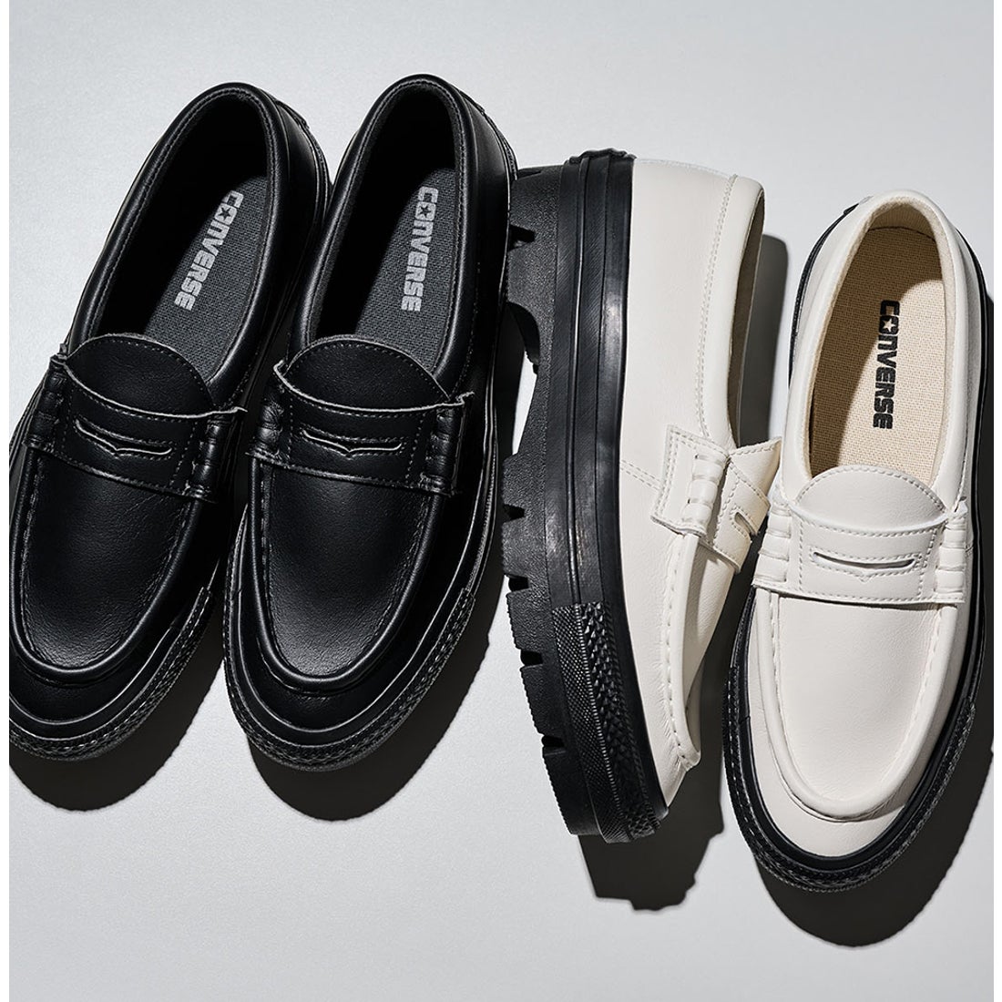 コンバース CONVERSE オールスター チャンク ローファー （ホワイト