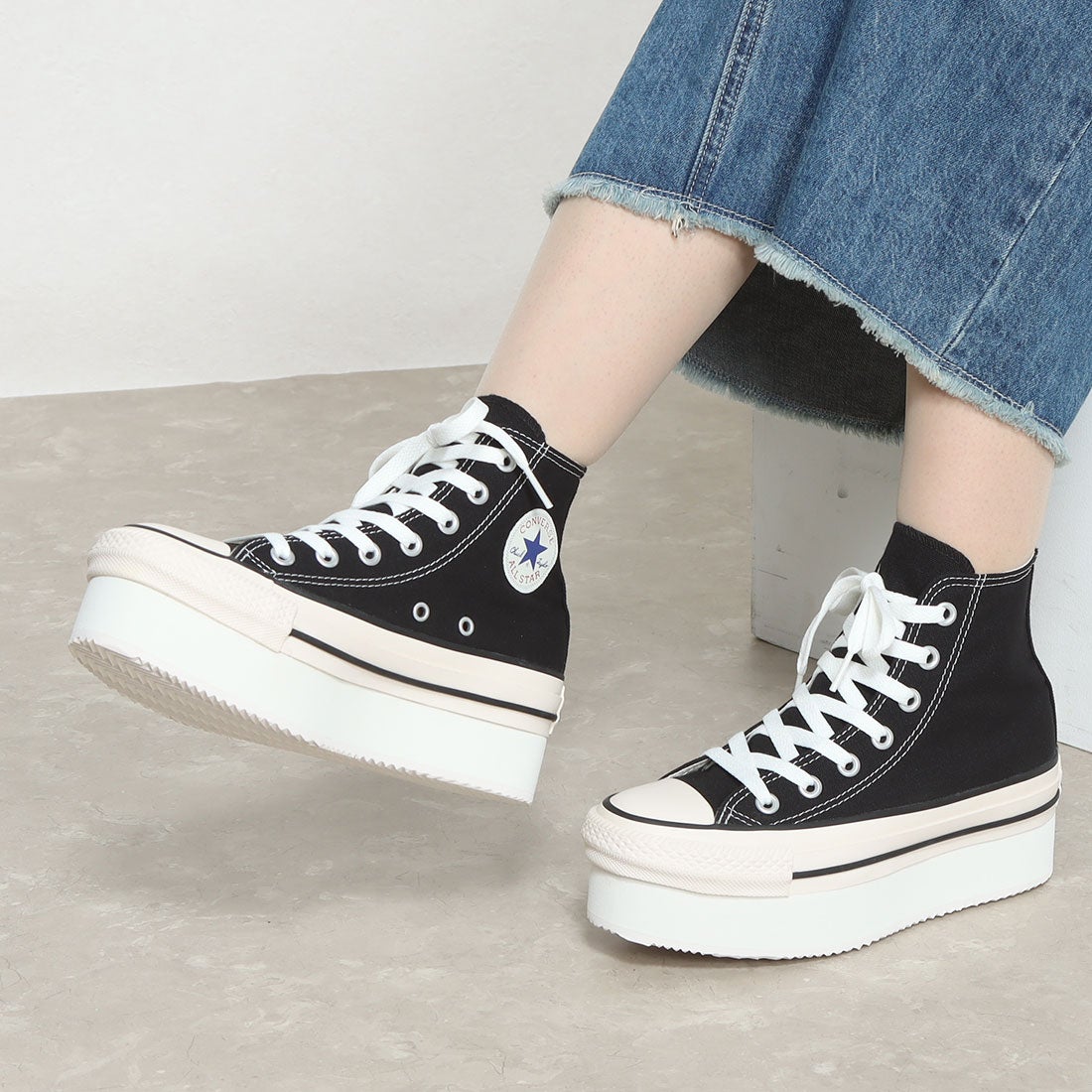 コンバース CONVERSE レディース スニーカー ハイカット 厚底 ALL STAR