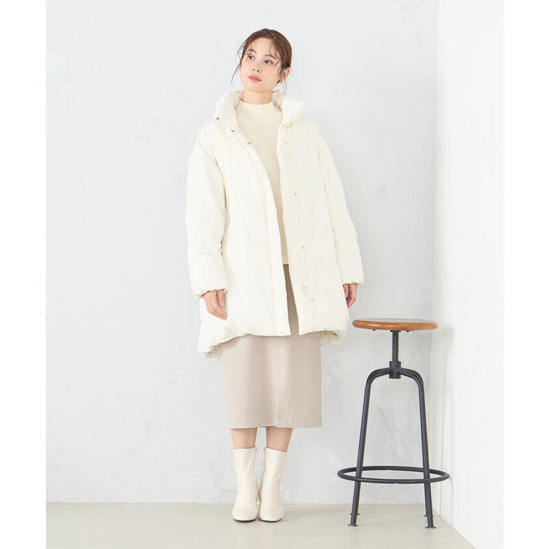 コムサイズム COMME CA ISM リサイクルタフタ 撥水加工 オーバーサイズ