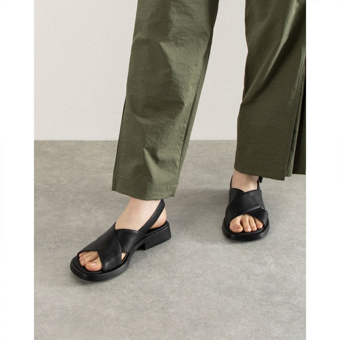 カンペール CAMPER DANA / サンダル （ブラック） -靴＆ファッション