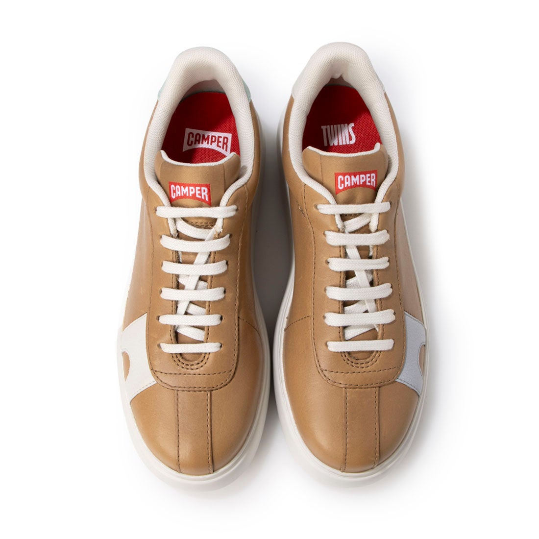 カンペール CAMPER TWINS / レザースニーカー （ブラウン