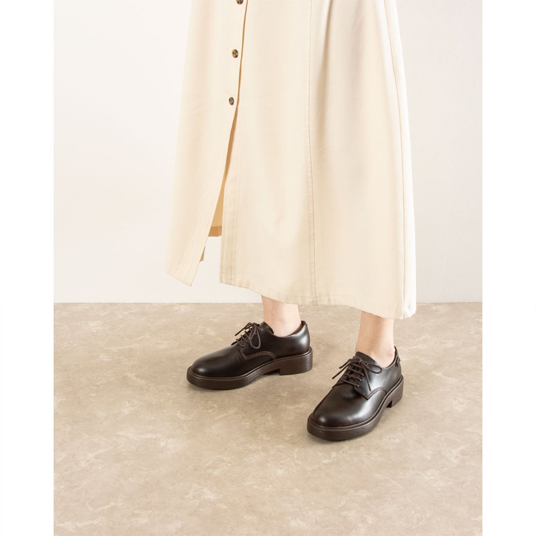 カンペール CAMPER DEAN / フラットシューズ （ダークブラウン） -waja