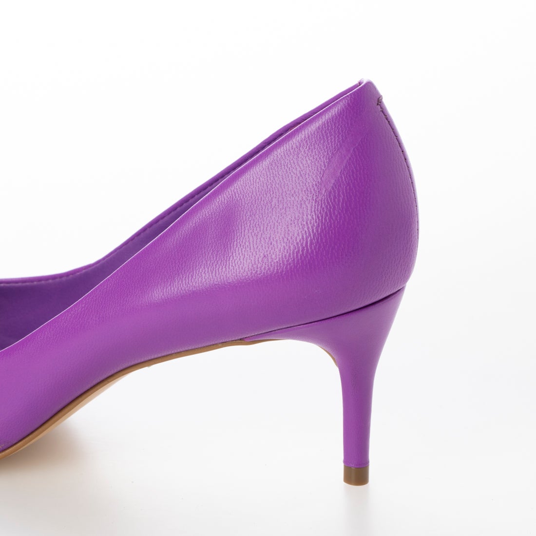 カラーノ CARRANO ポインテッドトゥプレーンパンプス （パープル
