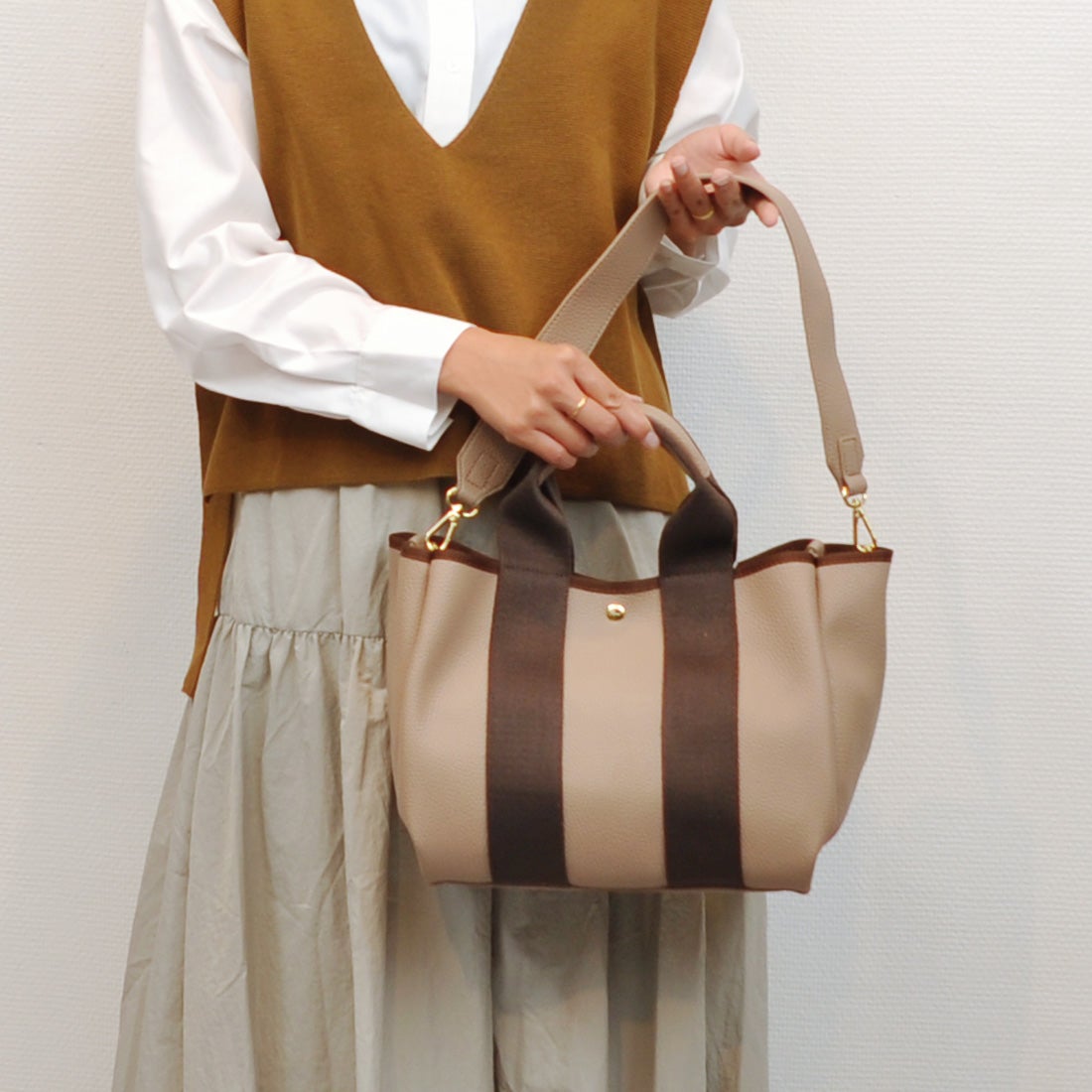 ロングセラー＞カシュカシュ cache cache 太ショルダー付き2wayテープ