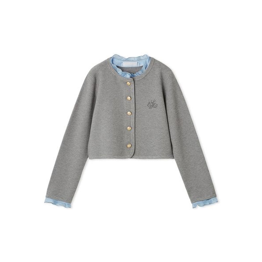 セルフォード CELFORD フリルデタッチャブルカーディガン （BLK