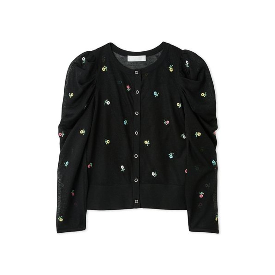 セルフォード CELFORD フラワーエンブロイダリーカーディガン （BLK