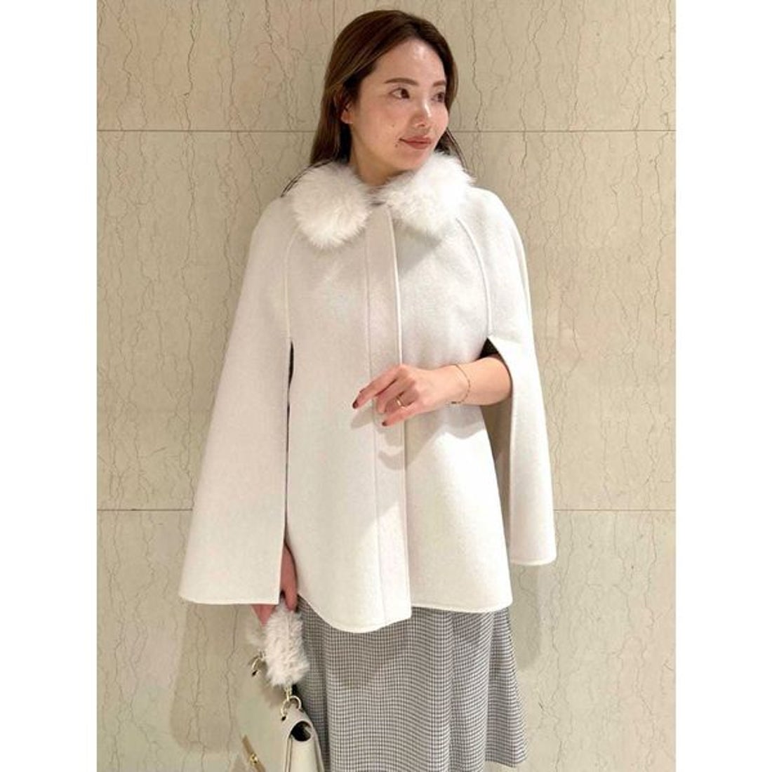 セルフォード CELFORD ファーティペットケープ （LGRY