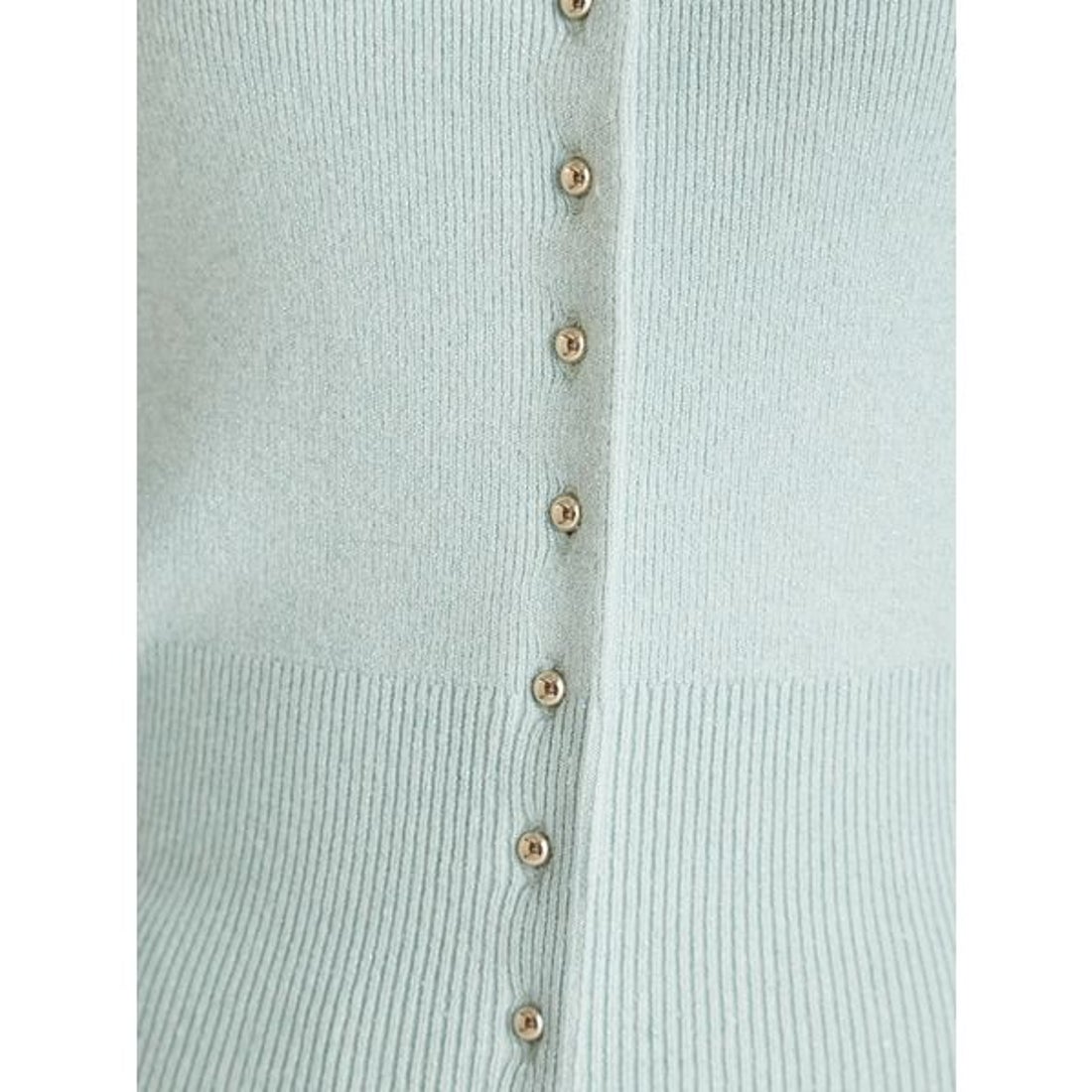 セルフォード CELFORD スクエアネックラメニットカーディガン （MNT