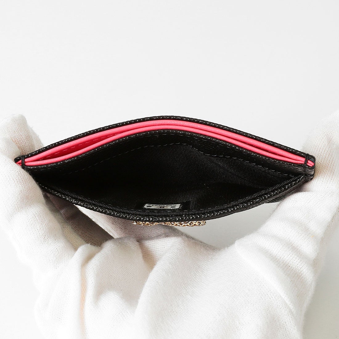 シャネル CHANEL パスケース(定期入れ) キャビアスキン CARD CASE CARD