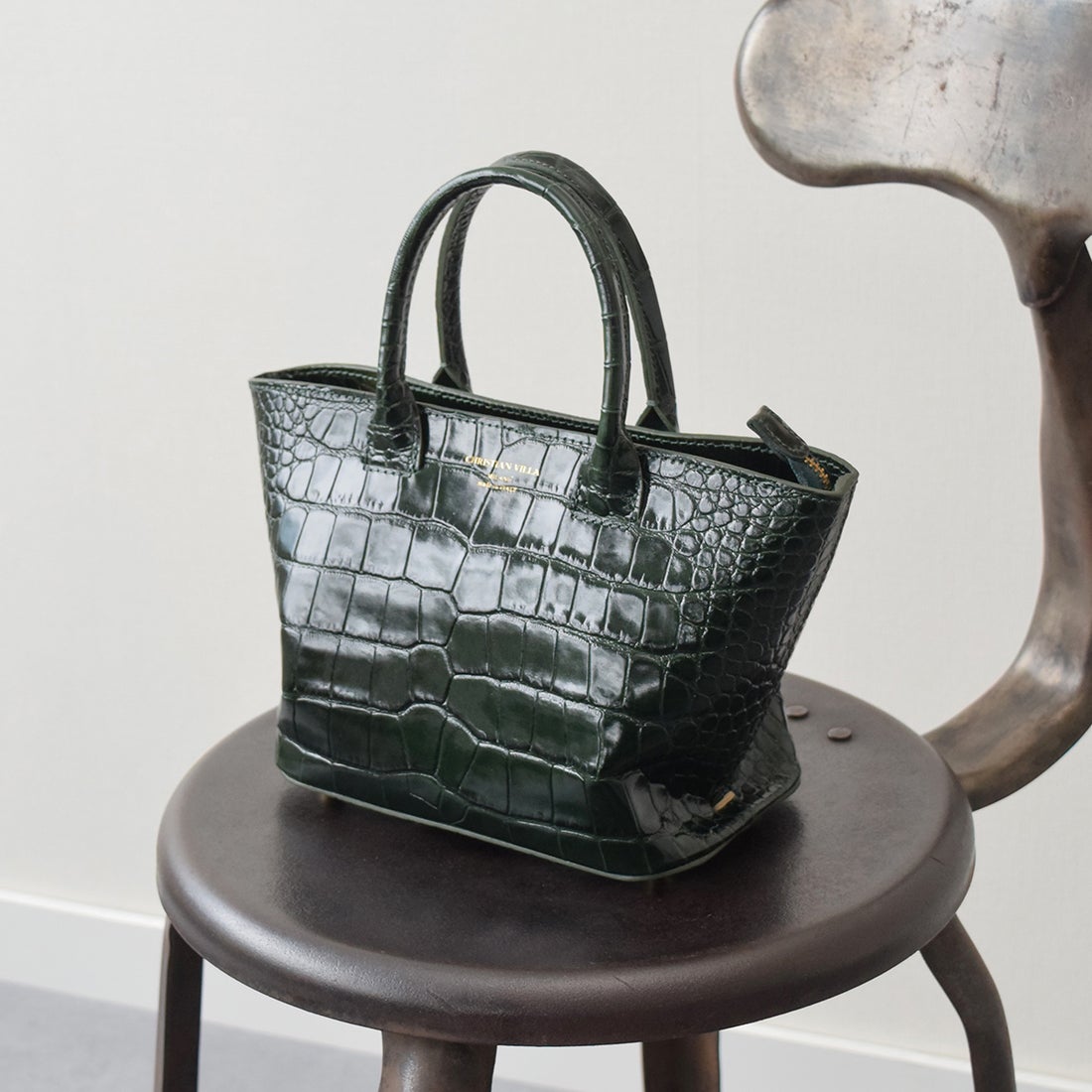 ✨良品✨ バリー クロコ型押し ミニボストンバッグ ビジネスバッグ