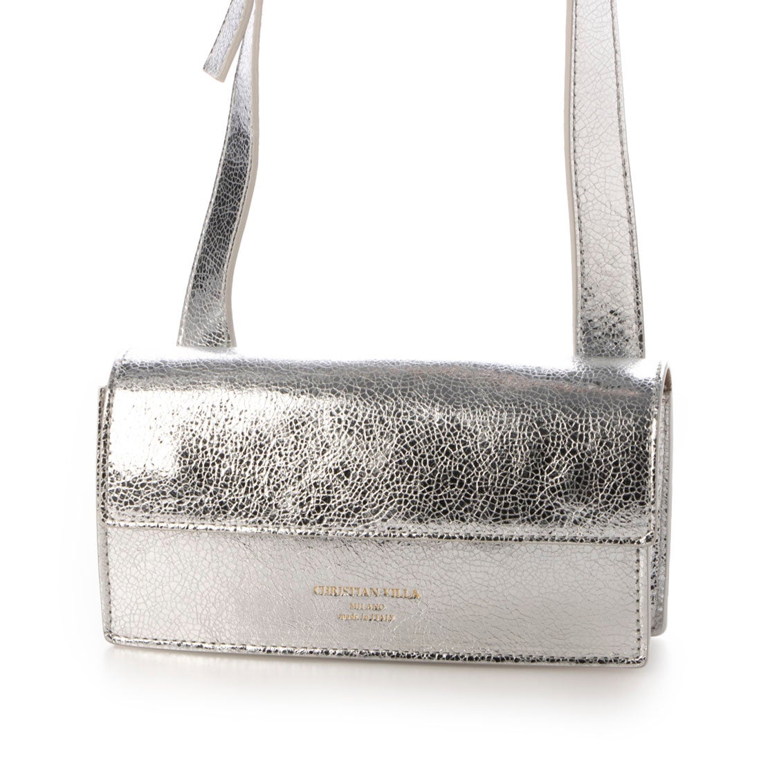 クリスチャンヴィラ CHRISTIAN VILLA メタリックレザーミニショルダー