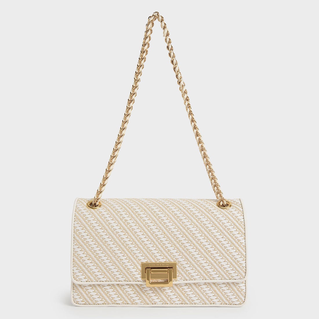 CHARLES & KEITH チェーンハンドル ショルダーバッグ 【再入荷