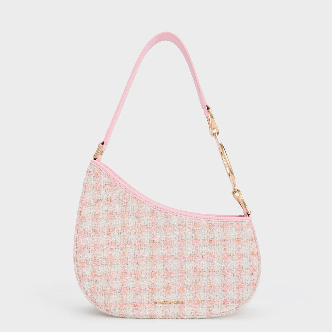 CHARLES & KEITH アシメトリック ショルダーバッグ （Pink