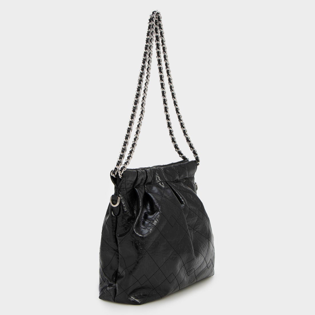 CHARLES & KEITH Duo ドゥオ チェーンハンドルショルダーバッグ （Noir