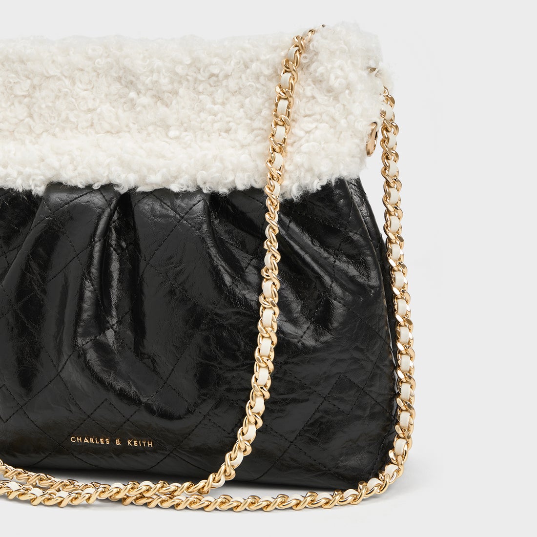 CHARLES & KEITH Duo ドゥオ チェーンハンドルショルダーバッグ