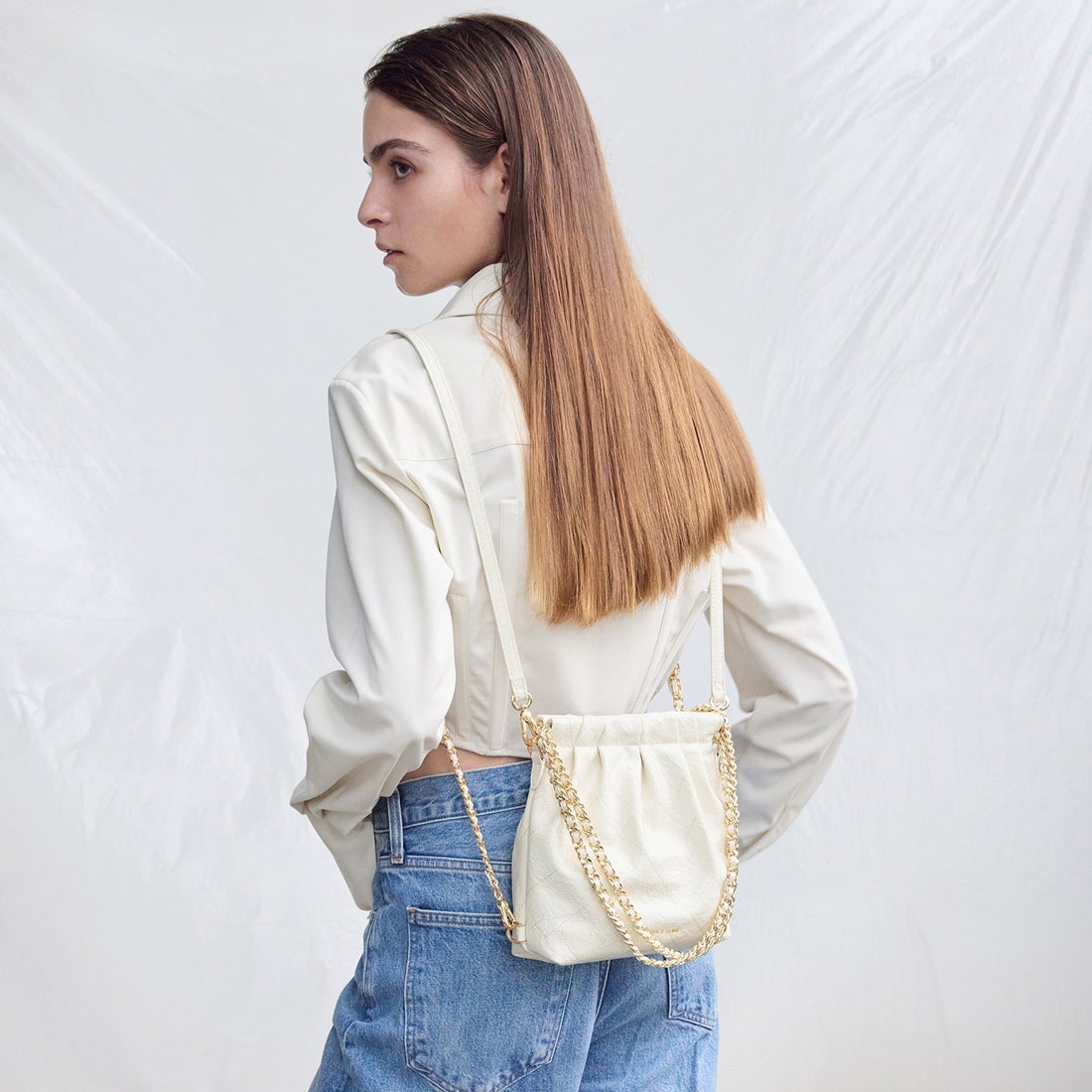 CHARLES & KEITH Duo ドゥオ チェーンハンドルツーウェイバックパック