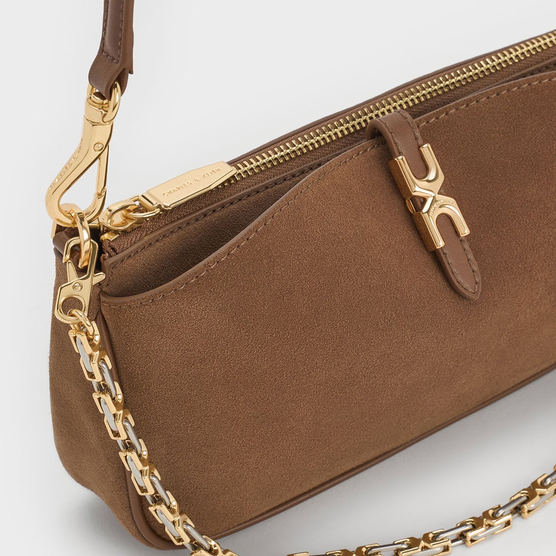 CHARLES & KEITH Adalyn アダリン リサイクルスエード チェーン