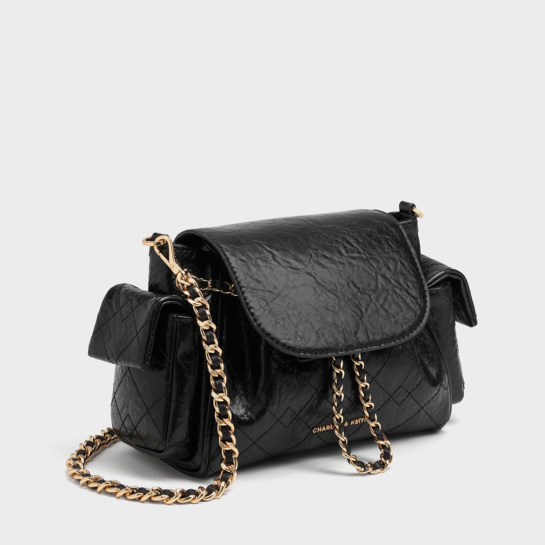 CHARLES & KEITH Duo ドゥオ ツーウェイフロントフラップバックパック