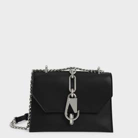 CHARLES & KEITH メタリックアクセント ターンロッククロスボディ