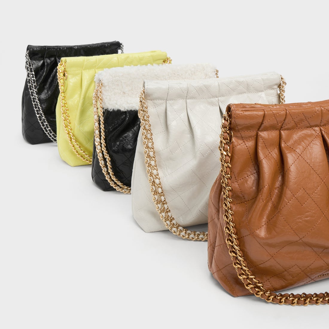 CHARLES & KEITH Duo ドゥオ チェーンハンドルショルダーバッグ