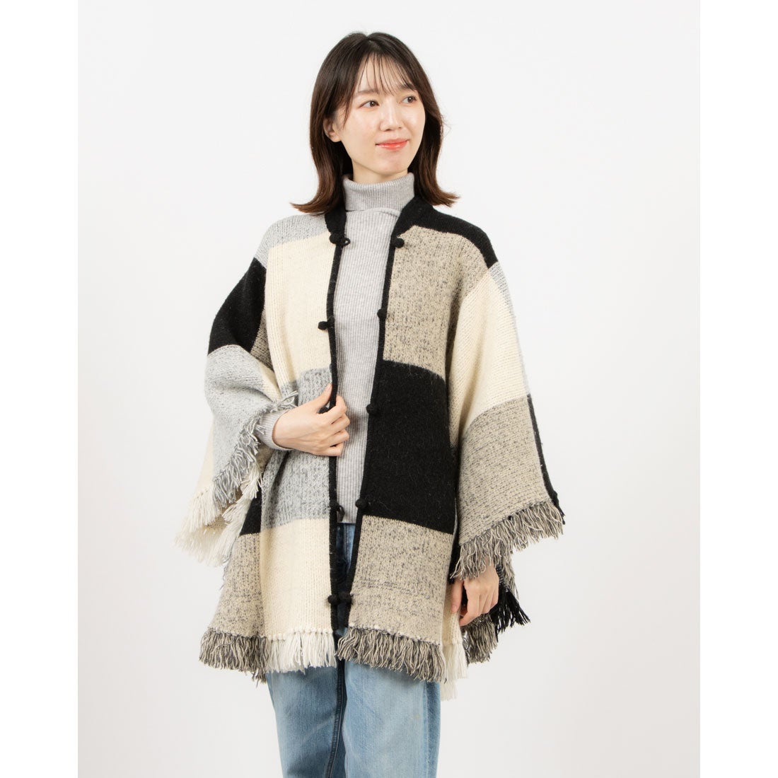 クラネ CLANE WIDE CHECK PONCHO （MIX） - ファッション通販 MAGASEEK