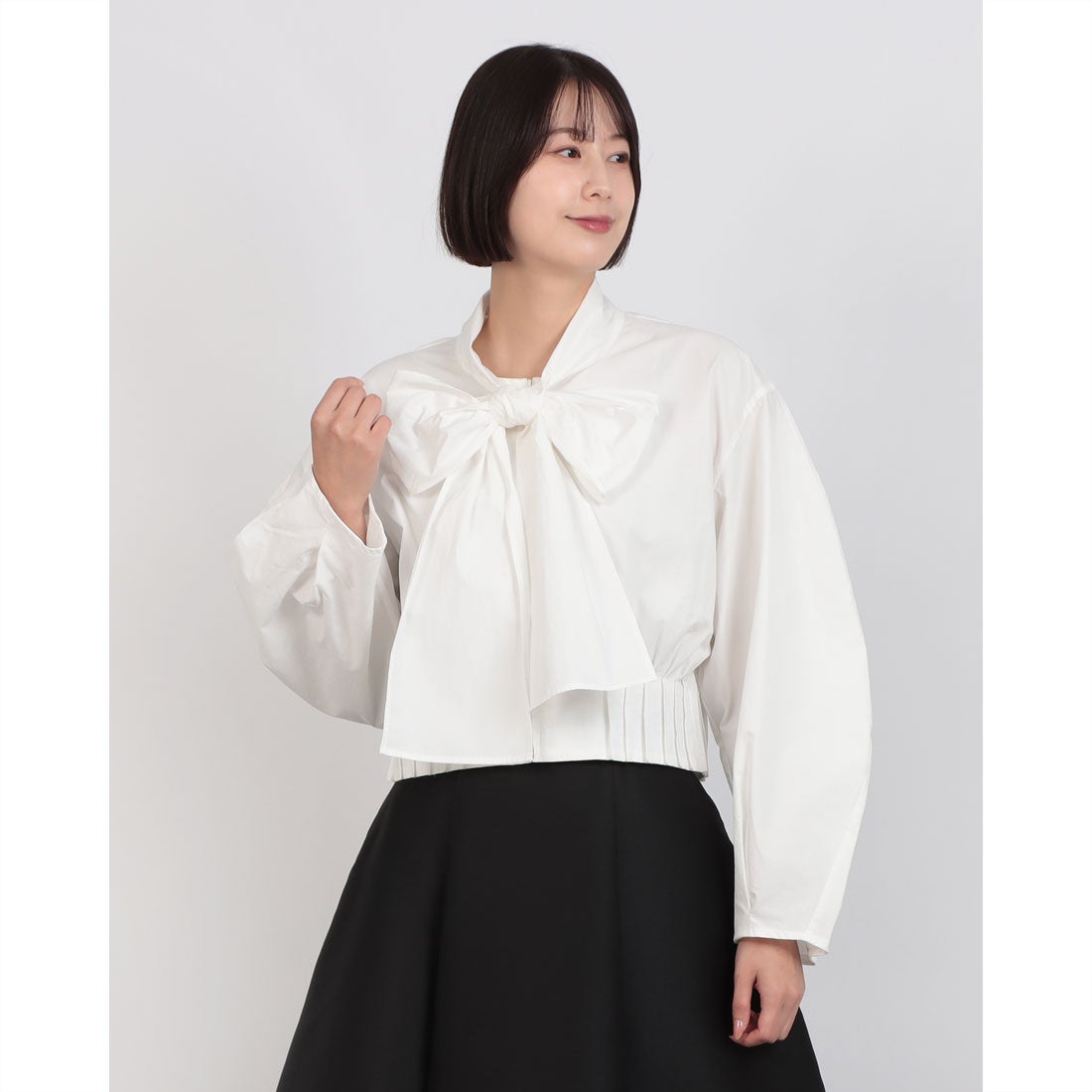 クラネ CLANE RIBBON ZIP SHIRTS （SAX） - ファッション通販 MAGASEEK