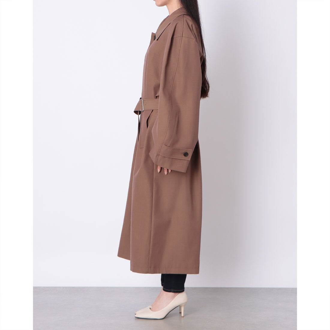 クラネ CLANE BULKY LINE STAIN COAT （BROWN） -ファッション通販