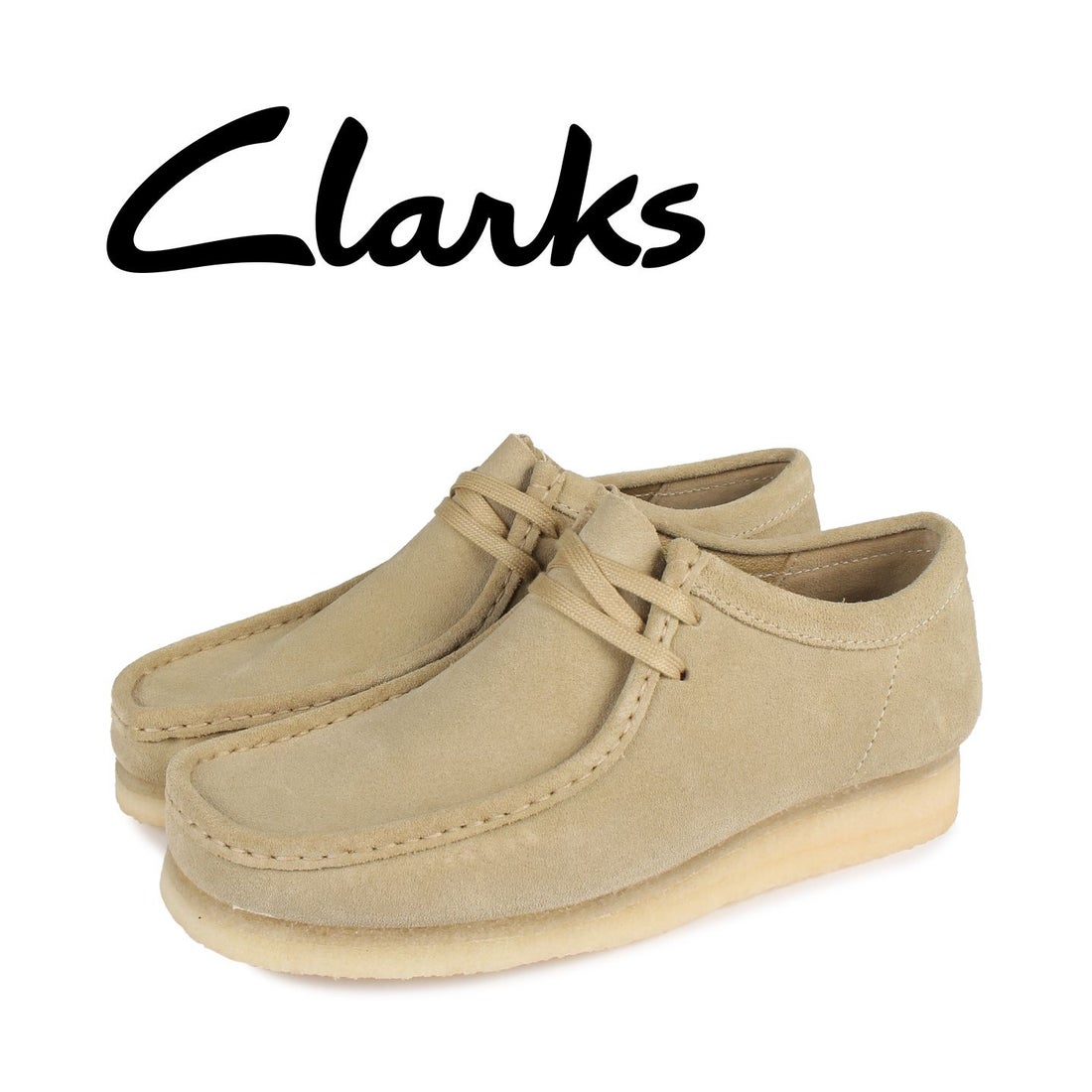 クラークス Clarks ワラビー ブーツ メンズ WALLABEE ベージュ