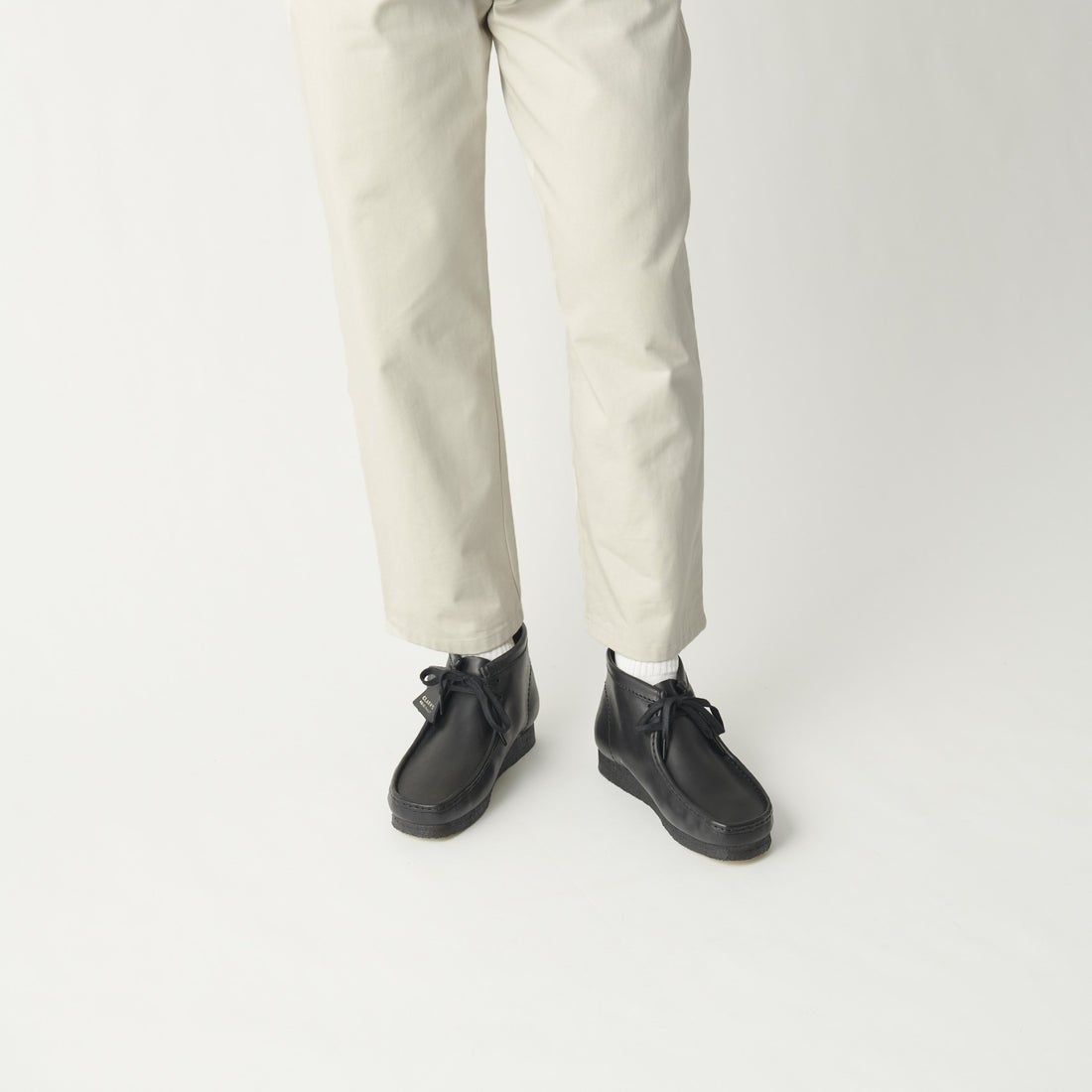 Wallabee Boot / メンズ ワラビーブーツ （ブラックレザー） -Clarks