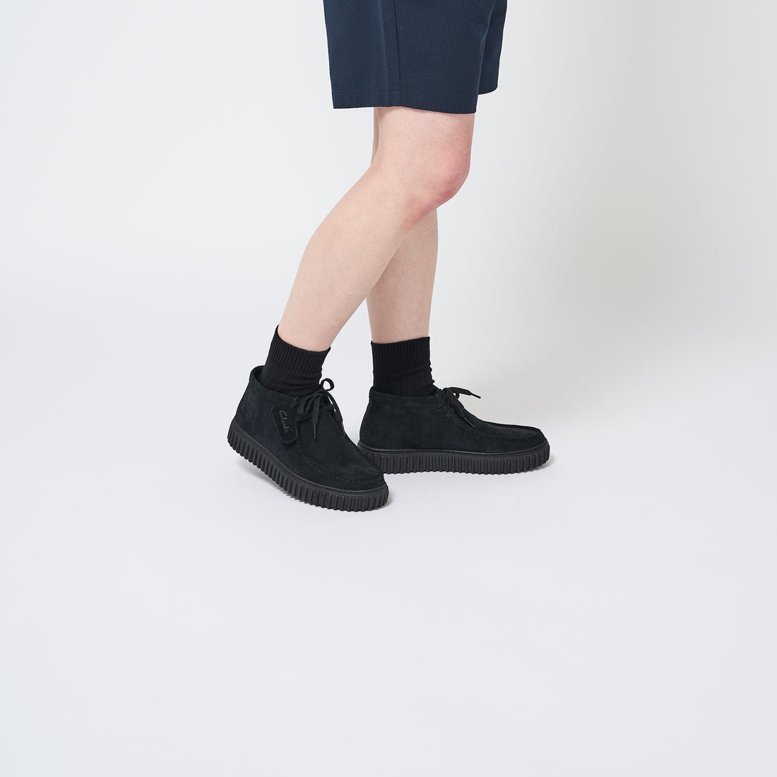 Torhill Hi / メンズ トーヒルハイ （ブラックスエード） -Clarks