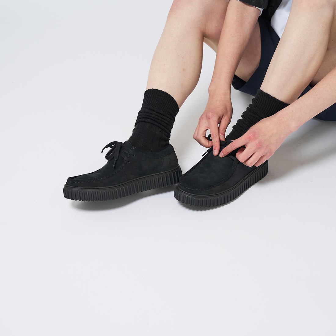 Torhill Lo / トーヒルロー （ブラックスエード） -Clarks (クラークス