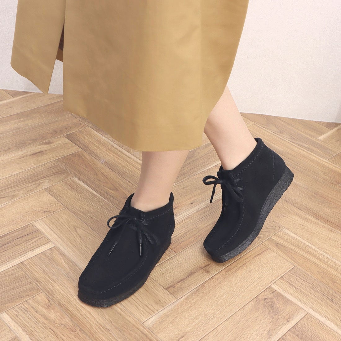 Wallabee Boot. / レディース ワラビーブーツ （ブラックスエード