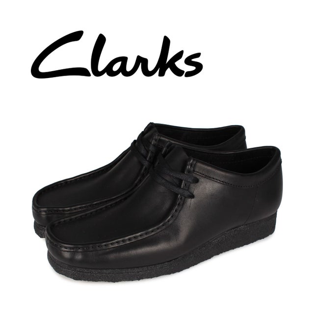 クラークス Clarks ワラビー ブーツ メンズ WALLABEE ブラック 黒