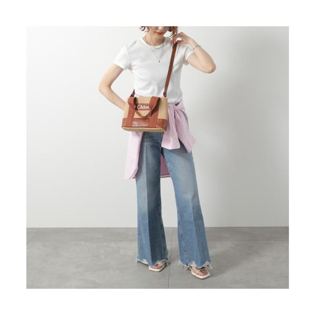 ✴︎新品✴︎Chloé Kids✴︎キャンバス製ショルダーバッグ