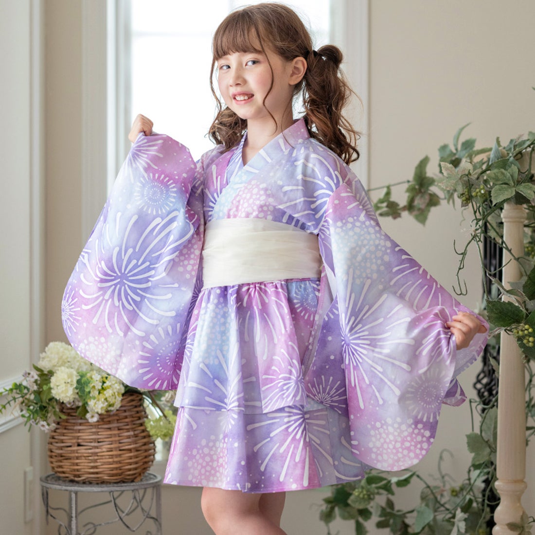 キャサリンコテージ Catherine Cottage ワンピース浴衣ドレス （水彩