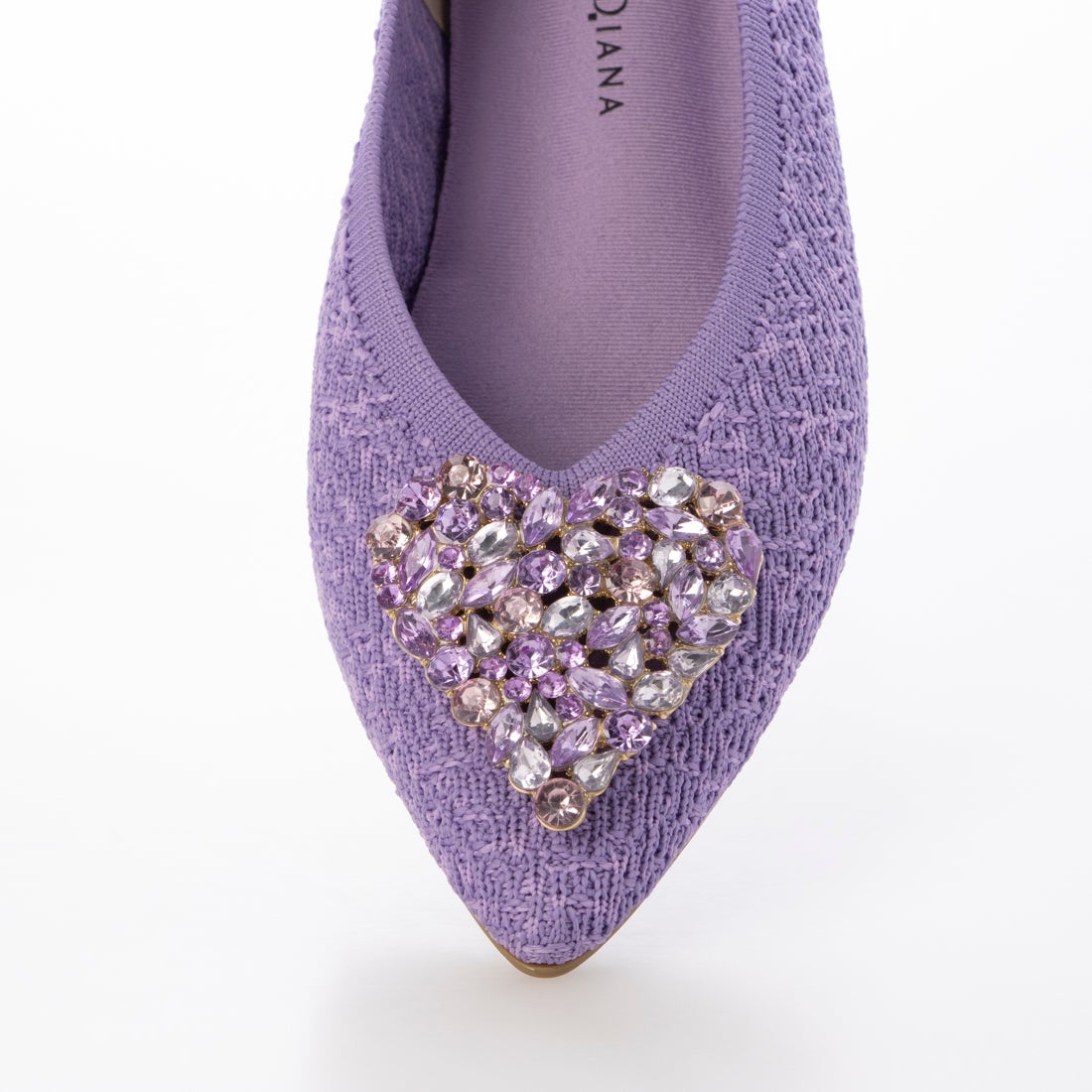 クムウ_ダイアナ CUMUU_DIANA フラットシューズ （パープル生地