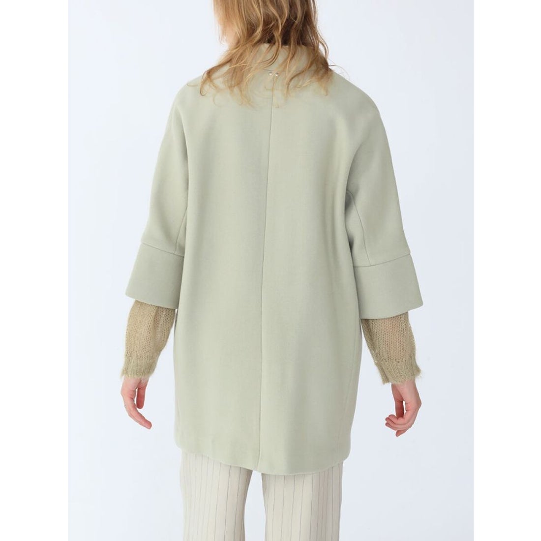 アーガ Aga Double Meltonコクーンコート （ブルー） -靴