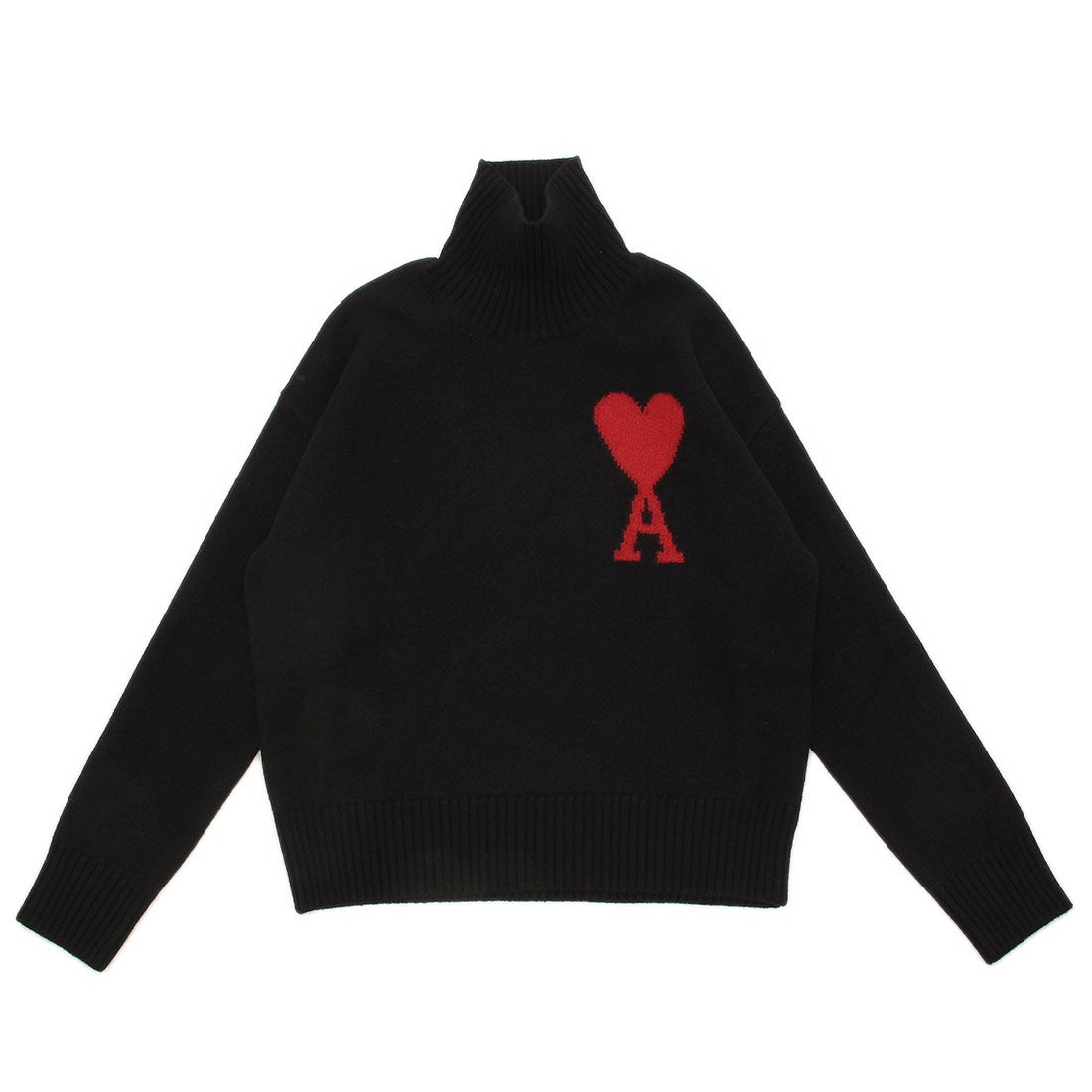 アミパリス Ami Paris ニット セーター ブラック メンズ AMI PARIS