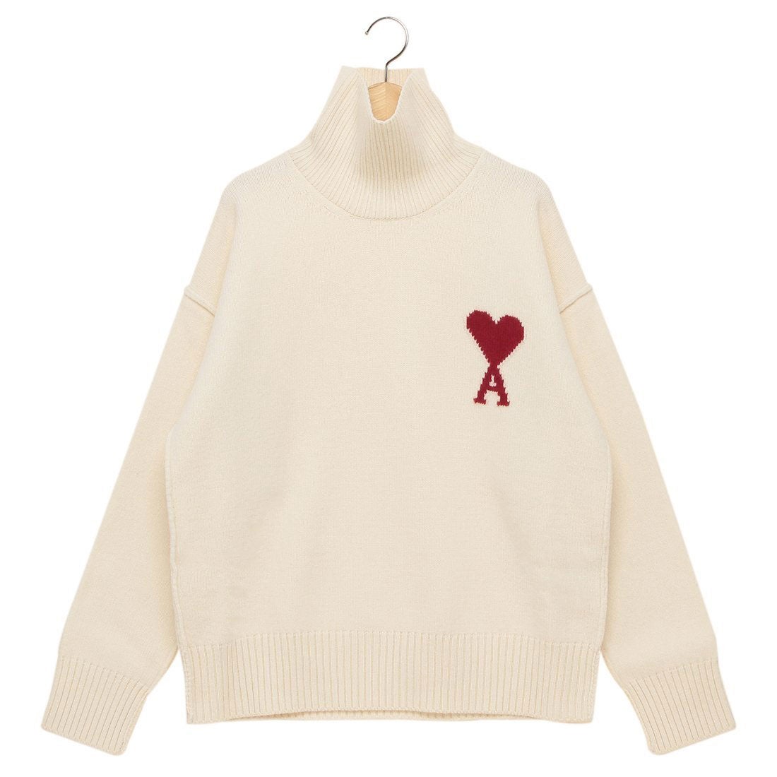 アミパリス Ami Paris ニット セーター タートルネック ホワイト