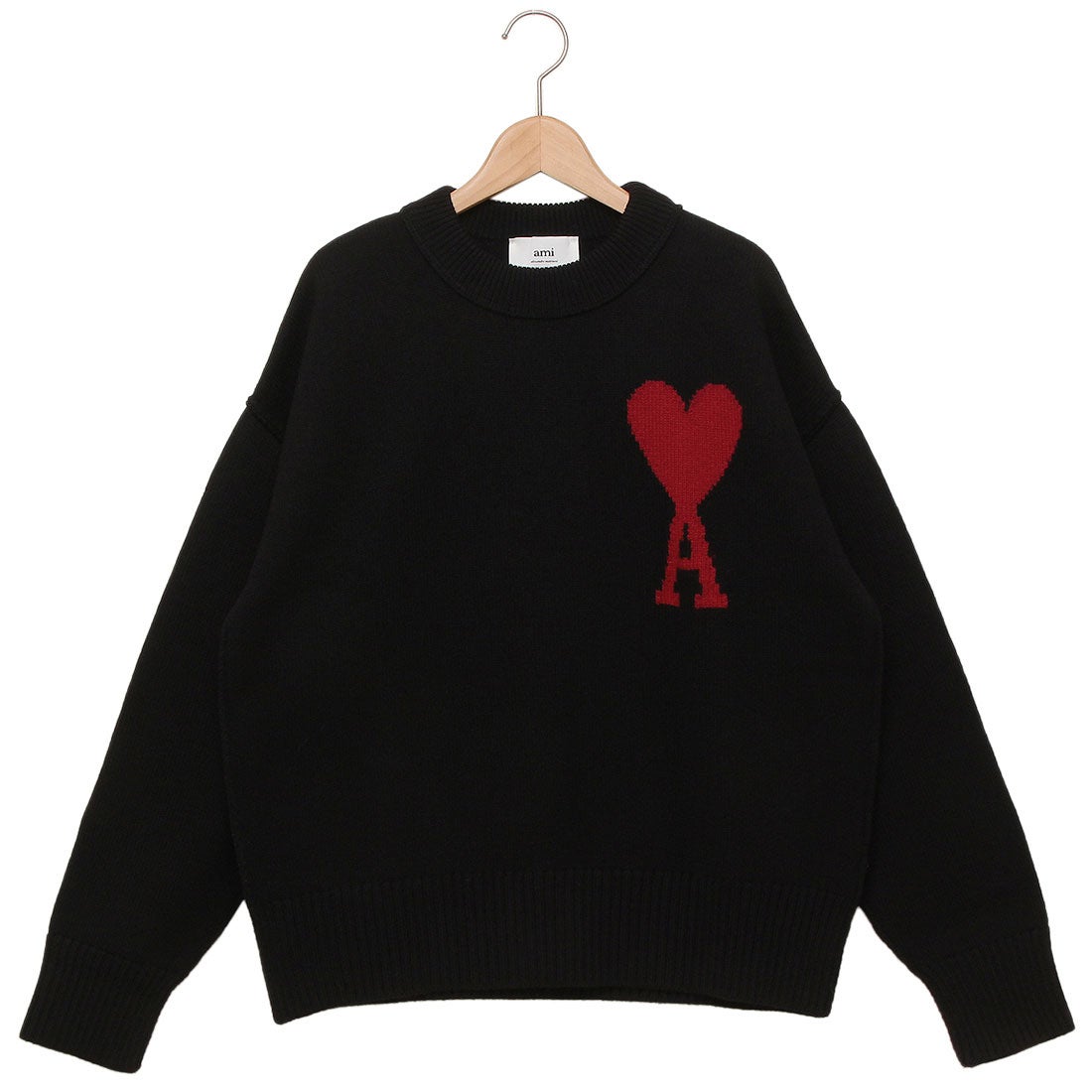 アミパリス Ami Paris ニット セーター ブラック メンズ レディース