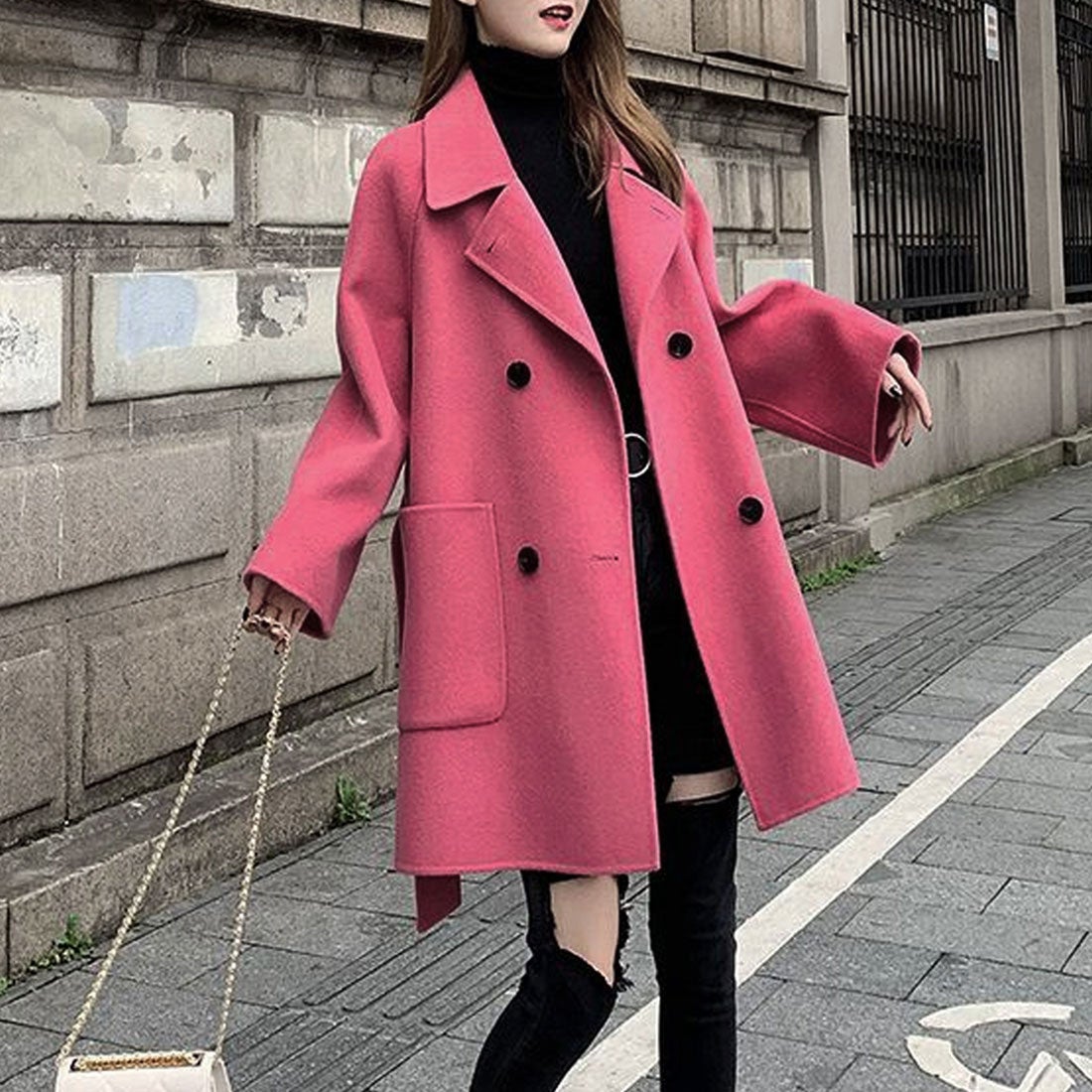 アミュレット Amulet ミドル丈ピーコート レディース 10代 20代 30代