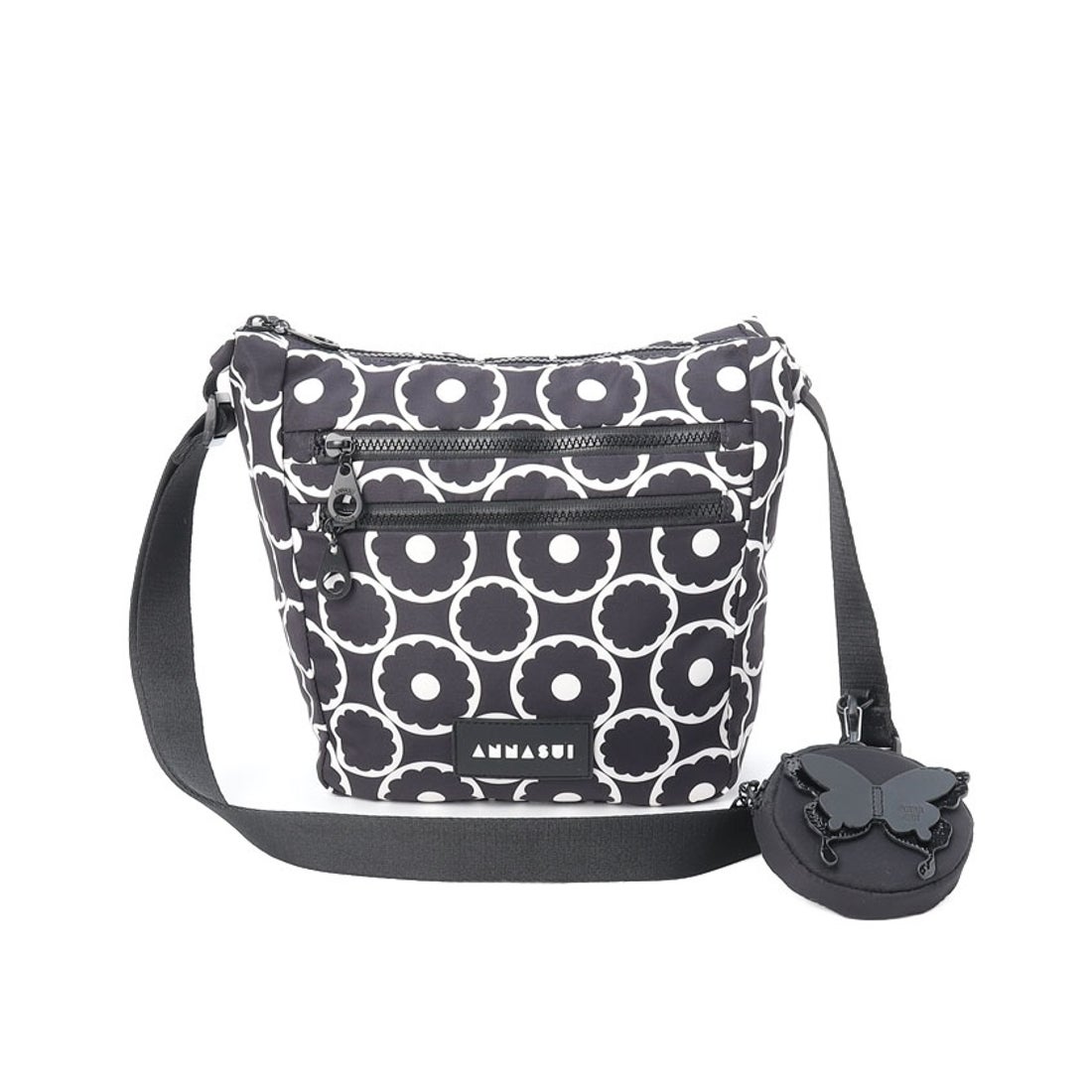 ANNA SUI ヴァケーション ミニショルダーバッグ ブラック -人気