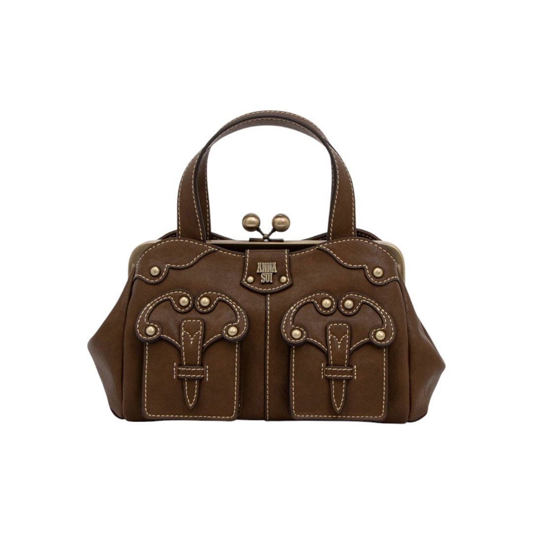 アナスイ ANNA SUI キャロル 2WAYハンドバッグ （ブラウン） -人気