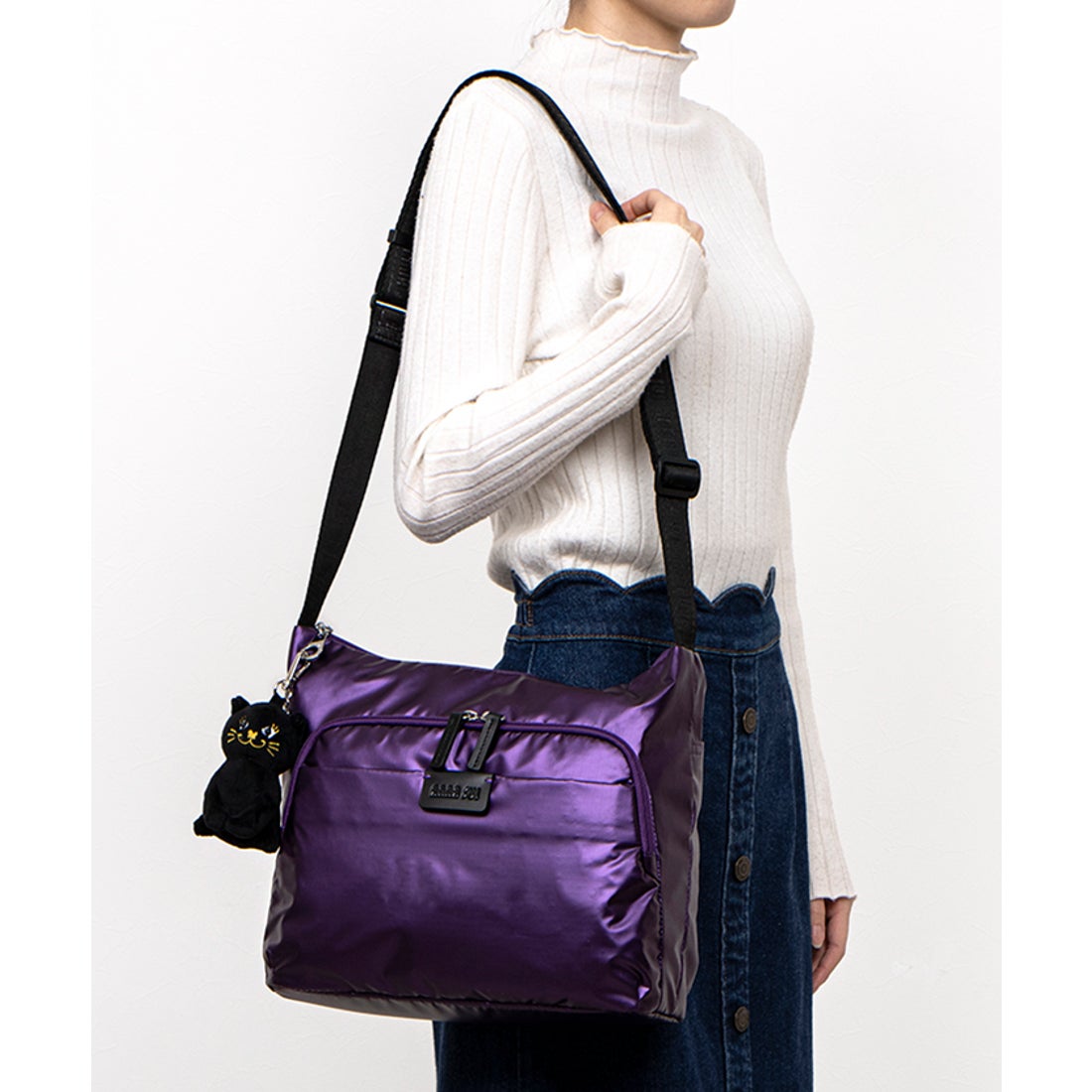 アナスイ ANNA SUI ワンダー ショルダーバッグ（大） （パープル） -靴