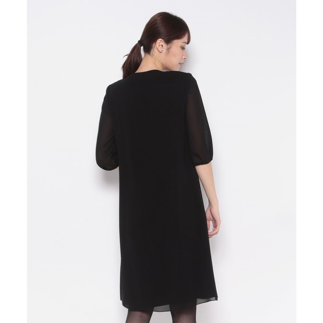 アナスイ ANNA SUI ANNA SUI 夏物ブラックフォーマルワンピース