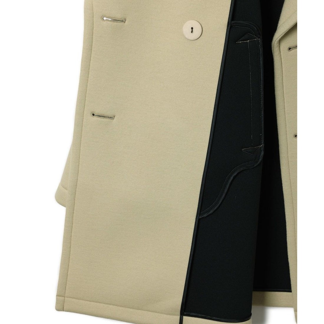 アダム エ ロペ ADAM ET ROPE' ウールジャージボンディングPコート