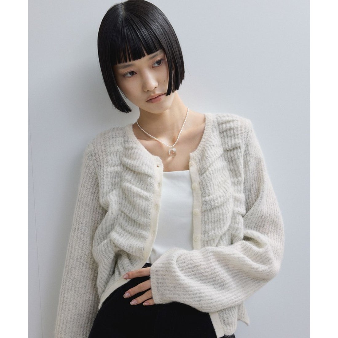 アダム エ ロペ ADAM ET ROPE' 【WEB限定】ダブルモヘアシャーリング