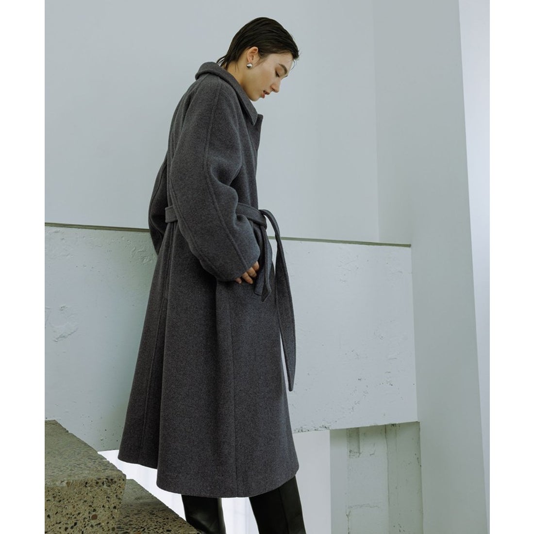 アダム エ ロペ ADAM ET ROPE' 【WEB限定】ベルテッドオーバーサイズ